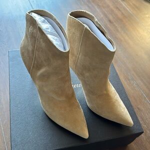 New in box Sz 8.5 J. Crew Pointed toe high-heel ankle boots in suede leather